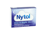 A packshot of Nytol One-A-Night sleep aid treatment